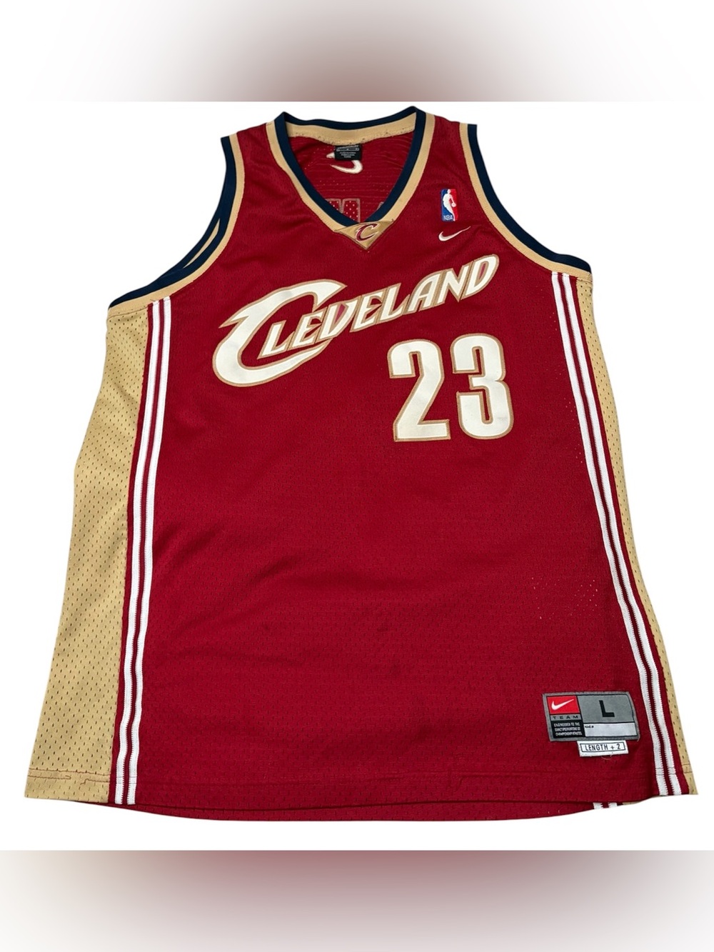 ⛹️‍♂️🏀2003 Nike Lebron James Cleveland Cavaliers Jersey Swingman Size Large